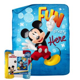 Mickey Mouse; Fun with Mickey Silk Touch Throw Blanket; 46" x 60"