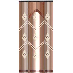 32-Line Wooden Bead Curtain Porch Partition Window Wooden Curtain Minimalist Design Room Decor