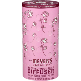 Mrs. Meyer's Clean Day Wood Bead Diffuser with Essential Oils, Peony Scent