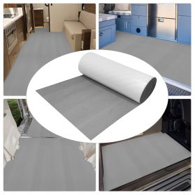 Gray EVA Foam Teak Sheet Marine Flooring Yacht Synthetic Boat Decking Self-Adhesive Pad 35.4"X94.5"