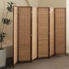 6 Panel Room Divider and Folding Screen Rooms Dividers, Bamboo Roomes Divider for Room Separation, 67" H X 92.1" W, Screen