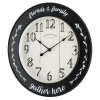 Mainstays 11.5" Black Round Indoor Analog Farmhouse Wall Clock with Arabic Numbers