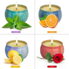 YIWER Scented Candles Gifts Set for Women: 4 PCS Aromatherapy Soy Wax Candles for Home Fragrance Stress Relief Candles for Bathtub, Yoga, Sleeping