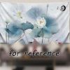 Chinese Painting Lotus Bedroom Tapestry TV Backdrop Wall Tapestry Living Room Tapestry Decoration; 39x51 inch