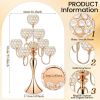 4 Pcs 27.6'' 7 Arm Crystal Candelabra Candle Holder Candlestick Formal Party Decorations Freight Free Candlesticks for Candles