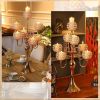 4 Pcs 27.6'' 7 Arm Crystal Candelabra Candle Holder Candlestick Formal Party Decorations Freight Free Candlesticks for Candles