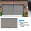 8 ft. x 7 ft. Black Plastic Magnetic Garage Door Screen