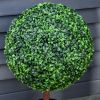 23.5" Artificial Boxwood Topiary Ball Tree, Fake Decorative Plant, Nursery Pot Included for Home, Balcony, Backyard and Garden