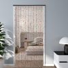 Rainbow Bamboo Beaded Door Curtain 27 Strands Wooden Door Beaded Curtain Bohemian Room Divider Curtains 35"*71" for Living Rooms