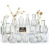 Glass Bud Vases Set of 25,Small Clear Vases for Flowers,Vintage in Bulk Centerpieces,Floral Arrangements,Home Table Decorations