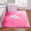 1pc Fluffy Imitation Wool Area Rug, Suede Fleece Bottom Long Imitation Wool Rug, Acrylic 80% Polyester 20%, 2.36inch Long Wool