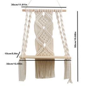 Hand-woven Pendant Macrame Wall Hanging Boho Woven Tapestry Bohemian Crafts Room Decoration Gorgeous Tapestry For Home Decor (Color: B)